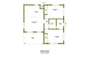 Ranch Style House Plan - 2 Beds 2 Baths 749 Sq/Ft Plan #1106-153 Floor 