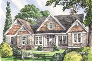 Craftsman Exterior - Front Elevation Plan #929-702
