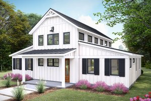 Barndominium Exterior - Front Elevation Plan #932-1130