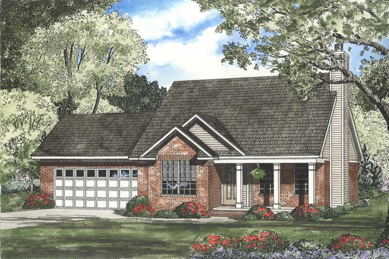 Dream House Plan - Country Exterior - Front Elevation Plan #17-3215