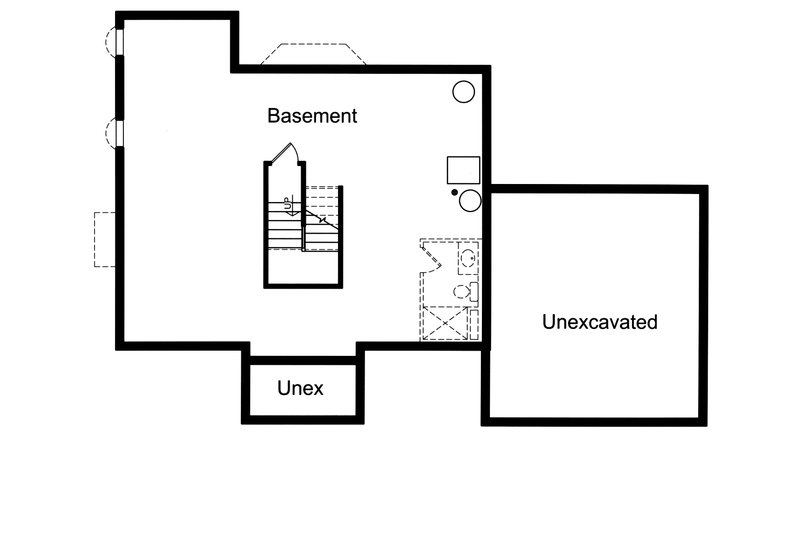 Dream House Plan - Unfinished Basement