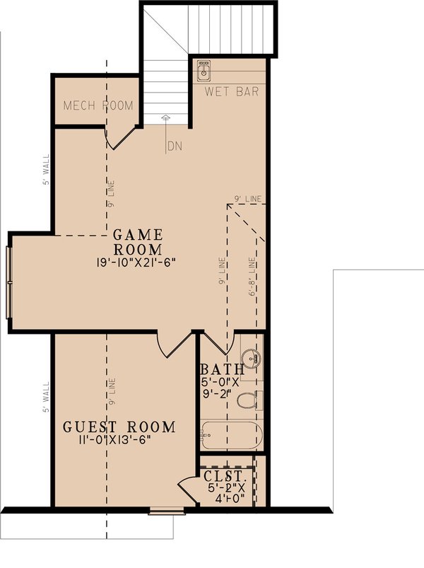 European Floor Plan - Upper Floor Plan #923-298