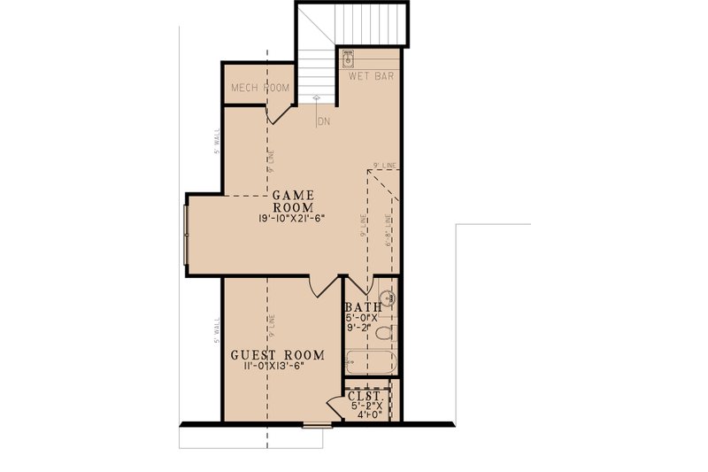 Architectural House Design - Floor Plan - Upper Floor for European House Plan #923-298 - 6 bed, 7.5 bath