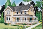 Country Style House Plan - 4 Beds 2.5 Baths 1957 Sq/Ft Plan #312-372 