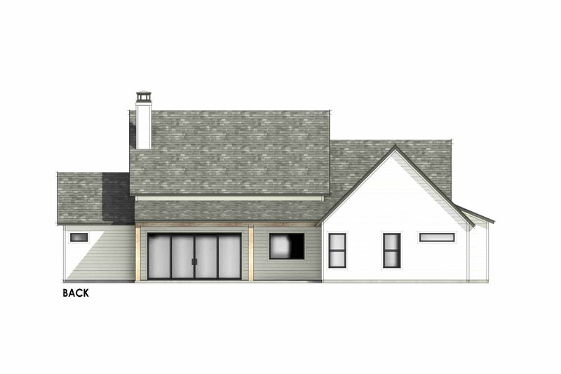 Home Plan - Exterior - Rear Elevation for Farmhouse House Plan #1096-206 - 4 bed, 3.5 bath