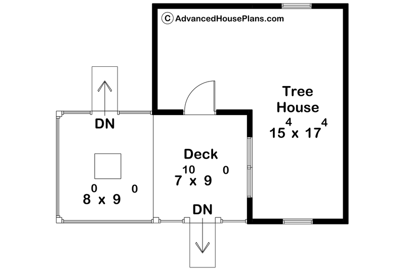 House Blueprint - Floor Plan - Main Floor for Traditional House Plan #455-412, 0 bath