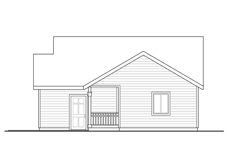 Home Plan - Exterior - Other Elevation 1 for Traditional House Plan #124-656 - 1 bed, 1 bath