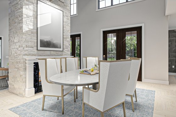 Interior - Dining Room for Farmhouse House Plan #455-263 - 4 bed, 3.5 bath