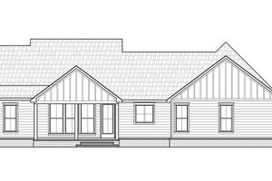 Exterior - Rear Elevation for Farmhouse House Plan #1074-25 - 3 bed, 2 bath