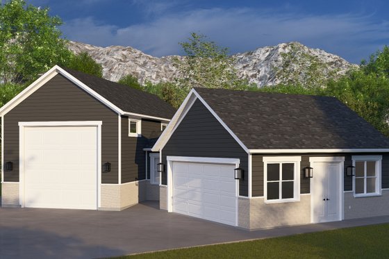 Exterior - Front Elevation 3 for Traditional House Plan #1060-353, 0 bath