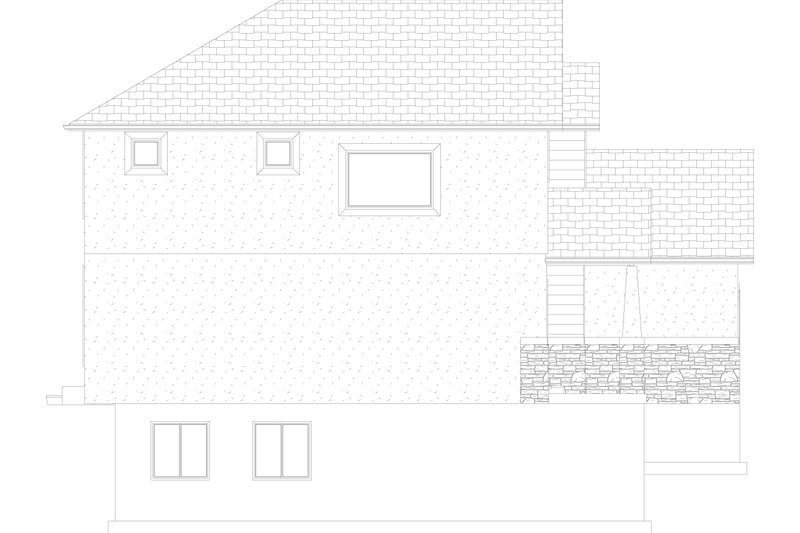 Architectural House Design - Exterior - Other Elevation 3 for Craftsman House Plan #1060-57 - 4 bed, 2.5 bath