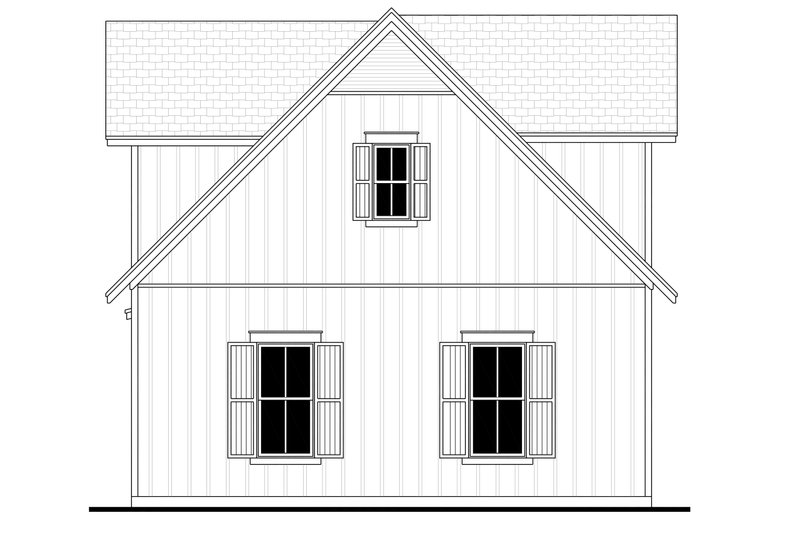House Plan Design - Exterior - Other Elevation 2 for Farmhouse House Plan #430-237 - 1 bed, 1 bath