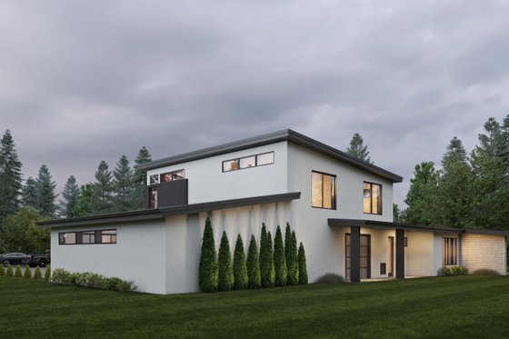 Exterior - Other Elevation 1 for Contemporary House Plan #1066-212 - 4 bed, 4.5 bath