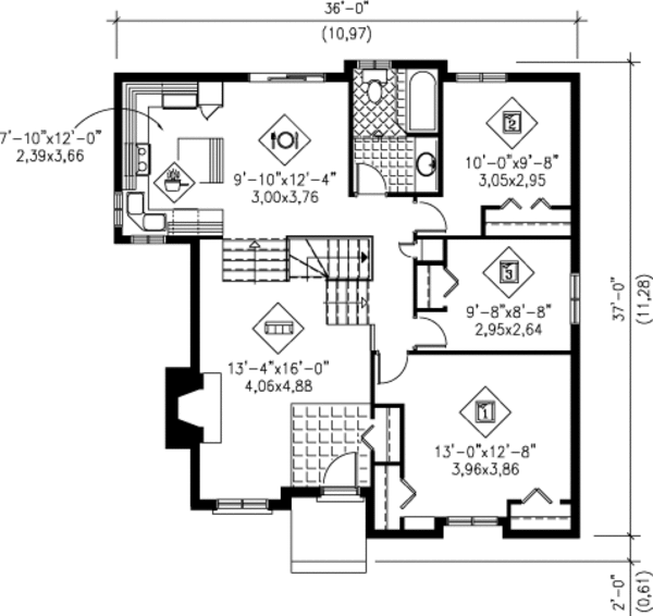 Floor Plan - Main Floor Plan #25-4242