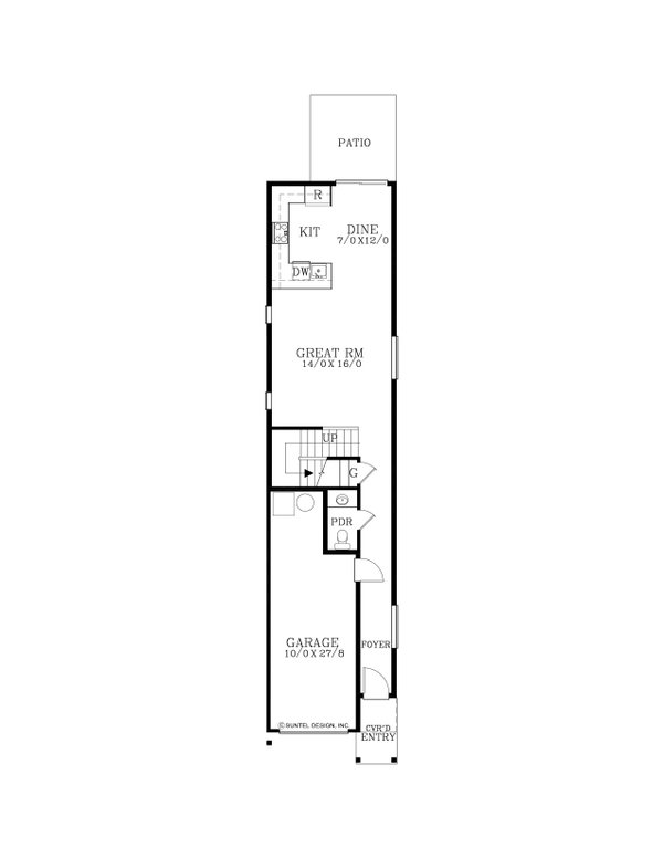 Dream House Plan - Prairie Floor Plan - Main Floor Plan #53-760