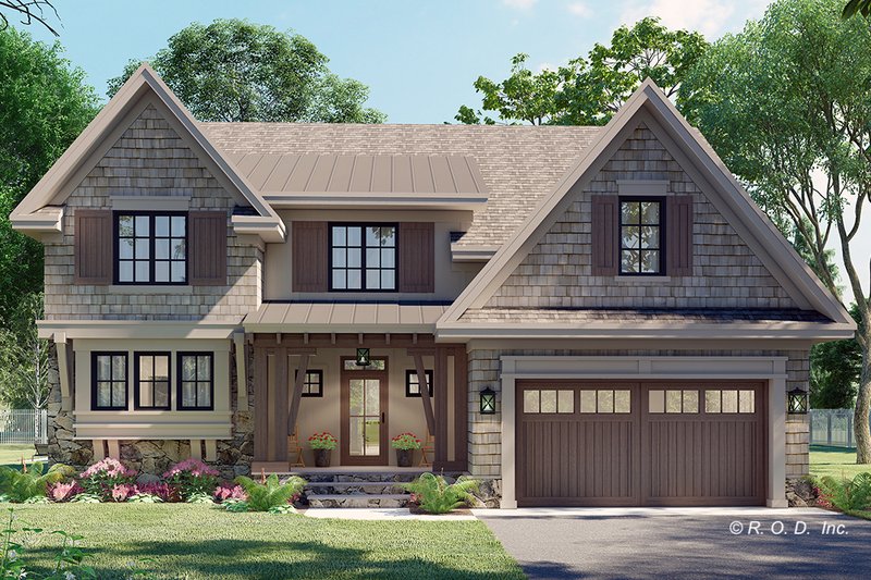 Dream House Plan - Exterior - Front Elevation 3 for Country House Plan #51-1568 - 4 bed, 3.5 bath