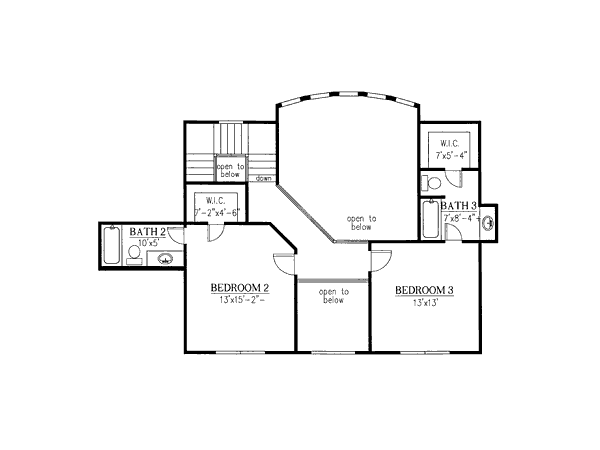 Home Plan - European Floor Plan - Upper Floor Plan #437-6