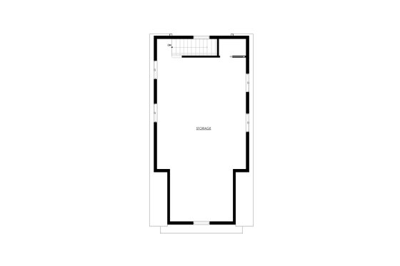 Floor Plan - Upper Floor 1 for Farmhouse House Plan #1114-30 - 1 bed, 1 bath