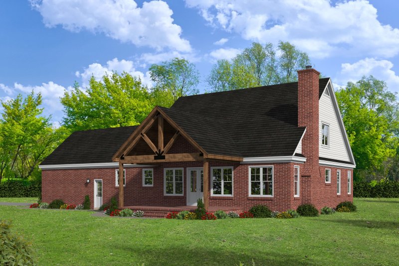 House Plan Design - Exterior - Rear Elevation for Country House Plan #932-278 - 3 bed, 2 bath