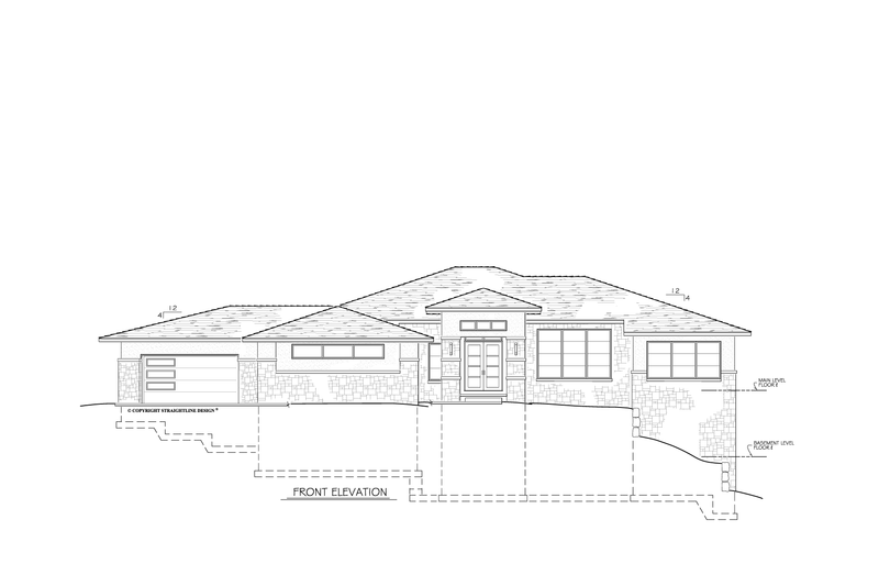 Architectural House Design - Exterior - Front Elevation 3 for Modern House Plan #1122-11 - 2 bed, 3 bath