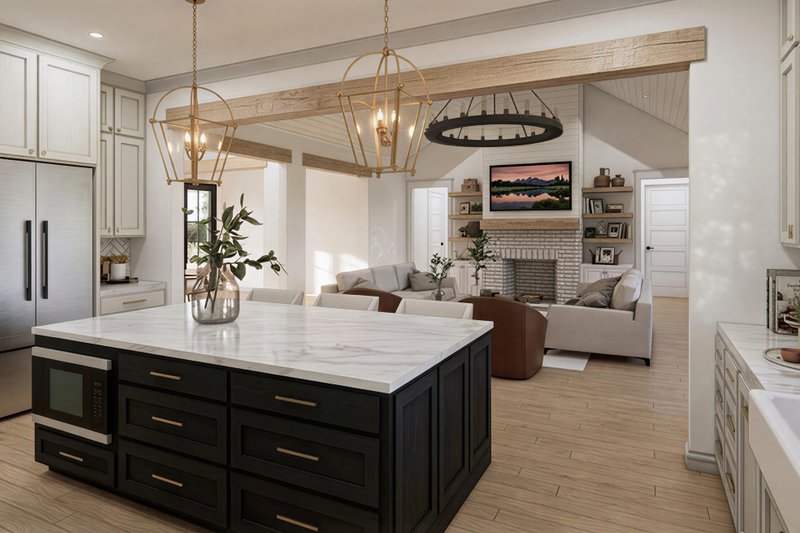 House Blueprint - Interior - Kitchen 1 for Farmhouse House Plan #1074-133 - 4 bed, 3.5 bath