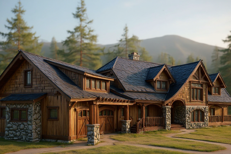 Craftsman Style House Plan - 3 Beds 3.5 Baths 5609 Sq/Ft Plan #921-8 Exterior