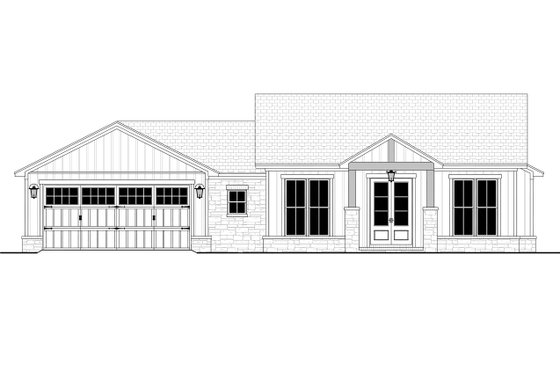 Exterior - Front Elevation 4 for Farmhouse House Plan #430-246 - 3 bed, 2.5 bath
