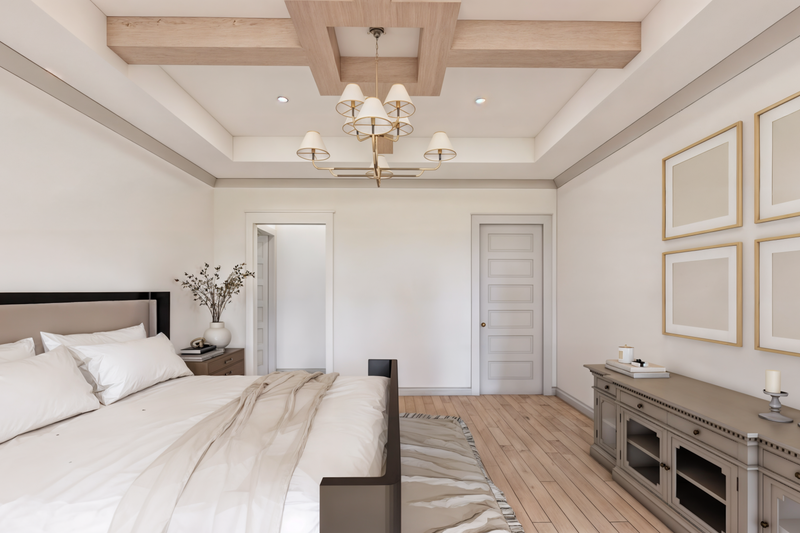 Architectural House Design - Interior - Master Bedroom for Farmhouse House Plan #1074-107 - 4 bed, 3.5 bath