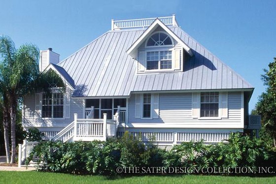 Exterior - Front Elevation 3 for Country House Plan #930-28 - 3 bed, 2 bath