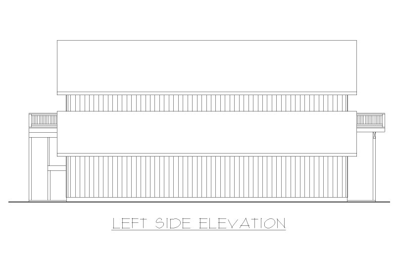 Architectural House Design - Exterior - Front Elevation 4 for Barndominium House Plan #117-1107, 0.5 bath