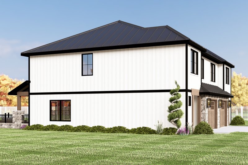 Architectural House Design - Exterior - Other Elevation 3 for Contemporary House Plan #1064-359 - 3 bed, 2.5 bath