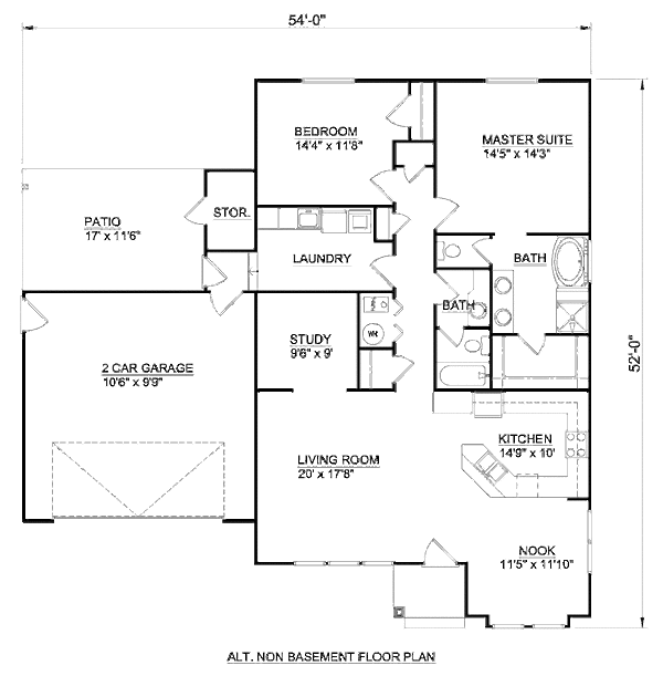 Traditional Floor Plan - Other Floor Plan #116-280