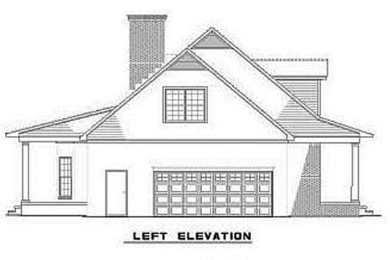 Exterior - Other Elevation 1 for Colonial House Plan #17-2068 - 4 bed, 2.5 bath