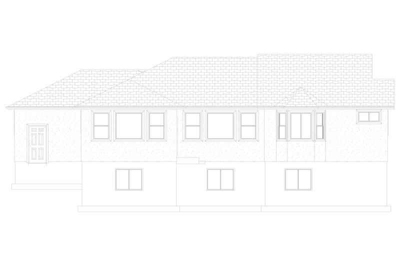 House Blueprint - Exterior - Rear Elevation 2 for Traditional House Plan #1060-56 - 3 bed, 2 bath