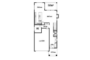 Floor Plan - Main Floor for Craftsman House Plan #569-60 - 4 bed, 2.5 bath