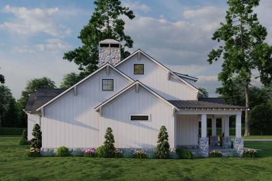 Exterior - Other Elevation 3 for Farmhouse House Plan #923-395 - 3 bed, 2.5 bath