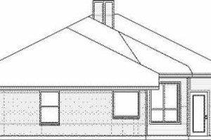 Exterior - Rear Elevation for Traditional House Plan #84-132 - 3 bed, 2 bath