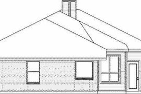 Exterior - Rear Elevation for Traditional House Plan #84-132 - 3 bed, 2 bath