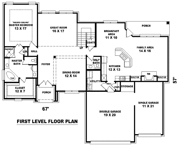 European Floor Plan - Main Floor Plan #81-980