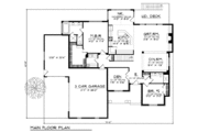 Southern Style House Plan - 4 Beds 3 Baths 3600 Sq/Ft Plan #70-807 