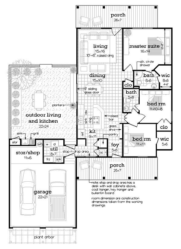 Traditional Floor Plan - Main Floor Plan #45-620