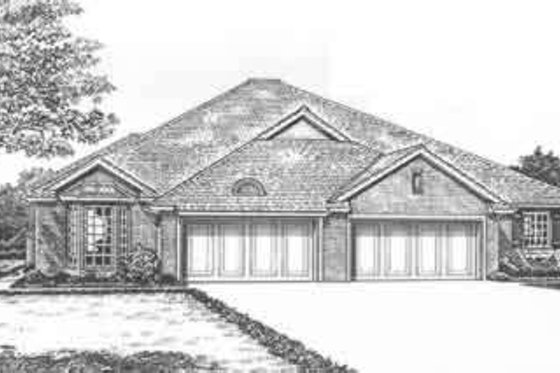 Exterior - Front Elevation for Traditional House Plan #310-473 - 3 bed, 2 bath