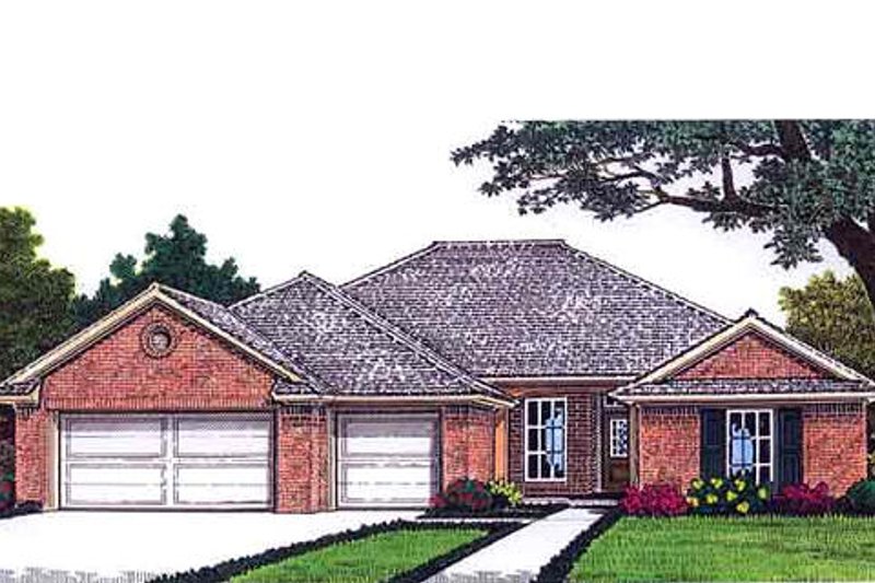 Dream House Plan - Traditional Exterior - Front Elevation Plan #310-690