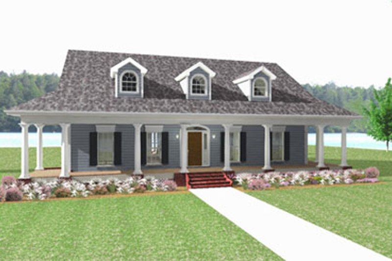 Country Style House Plan - 3 Beds 2.5 Baths 2337 Sq/Ft Plan #44-182