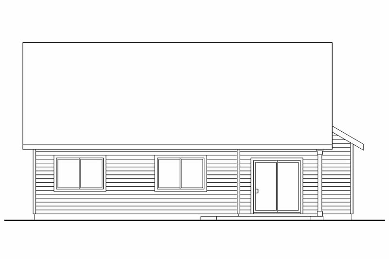Home Plan - Exterior - Rear Elevation House Plan #124-692 - 3 bed, 2.5 bath