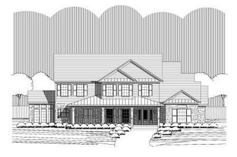 Traditional Style House Plan - 4 Beds 3.5 Baths 3599 Sq/Ft Plan #411-744