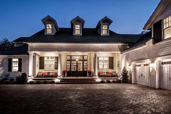 Exterior - Front Elevation 7 for Southern House Plan #930-534 - 4 bed, 5.5 bath