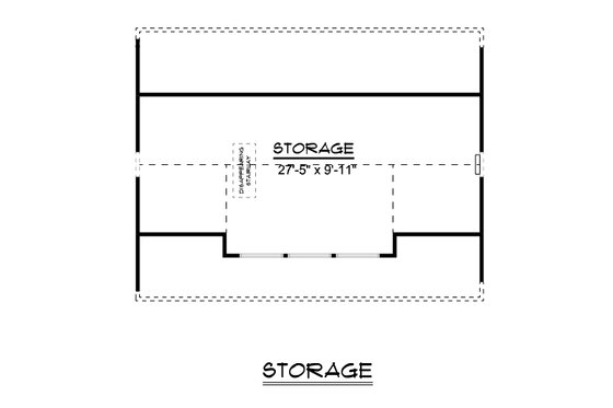 Floor Plan - Upper Floor for Country House Plan #1064-57, 0.5 bath