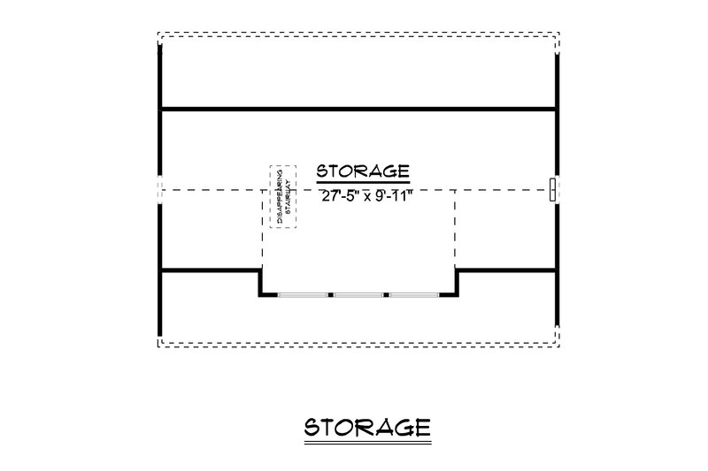 Home Plan - Floor Plan - Upper Floor for Country House Plan #1064-57, 0.5 bath