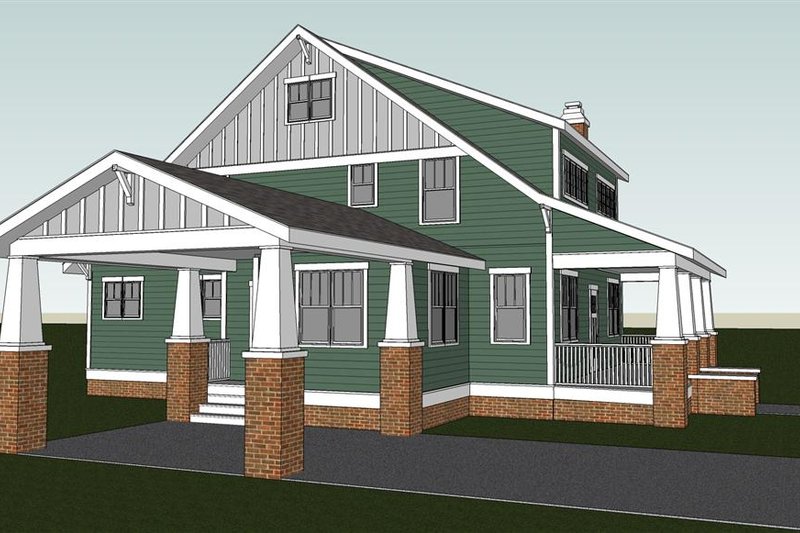 House Plan Design - Photo 2 for Craftsman House Plan #461-30 - 4 bed, 3 bath